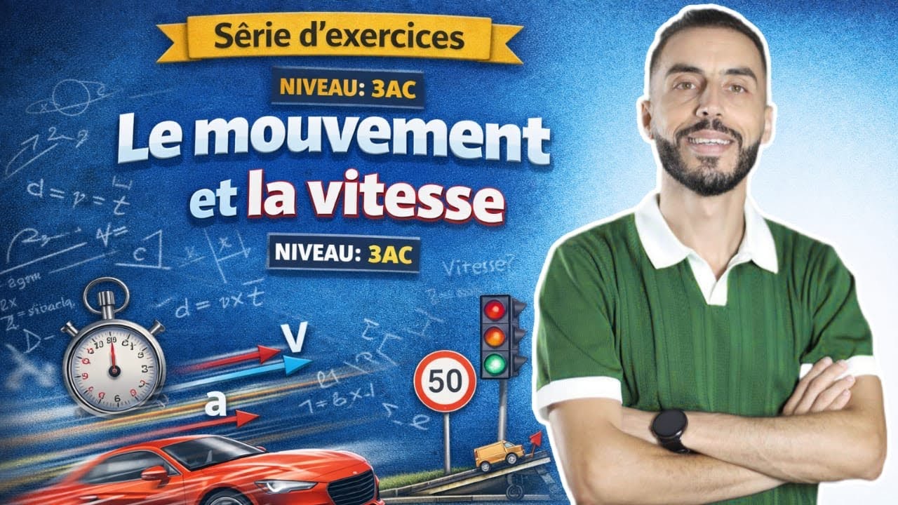 3AC: Le mouvement et la vitesse - Série d'exercices