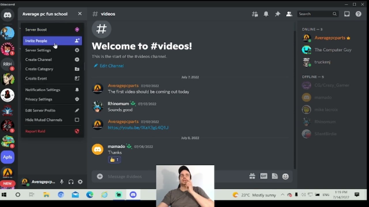 How to invite people how to make a invite link to discord