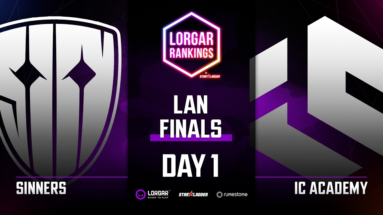 Sinners vs Inner Circle Academy | LORGAR RANKINGS - LAN Finals - Day 1