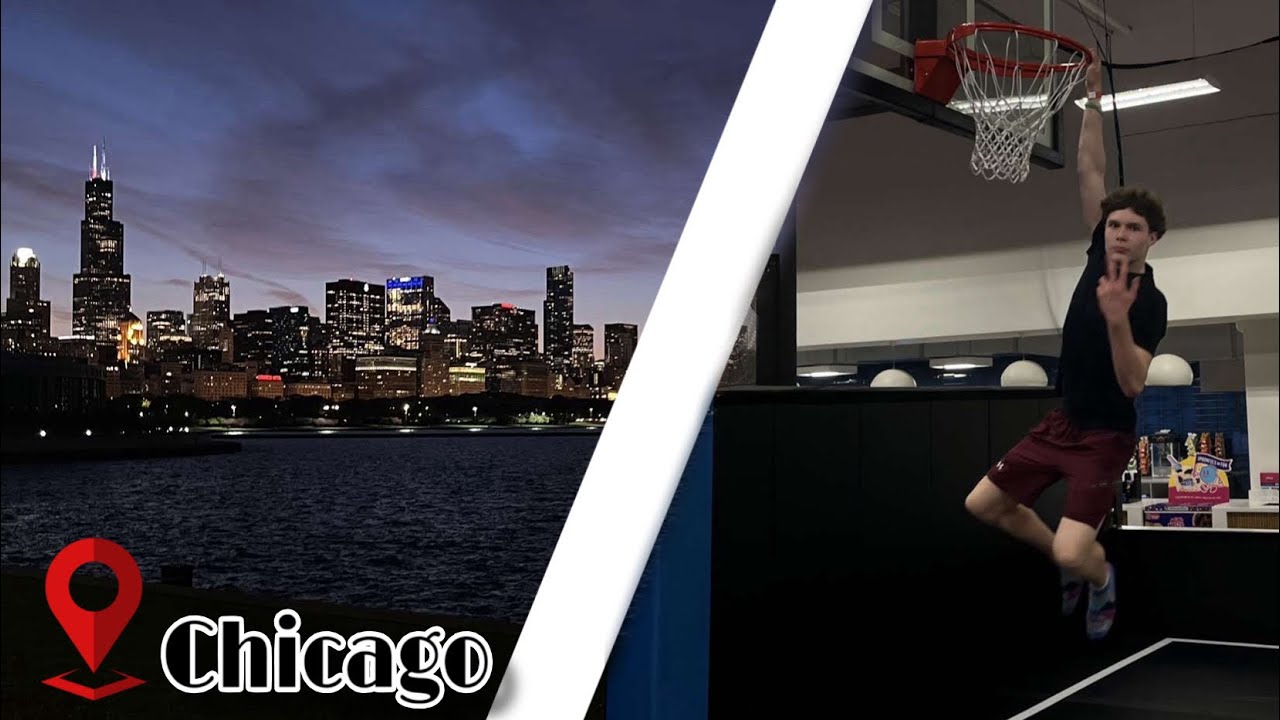 TRAMPOLINE Hoops & Chicago STREETS - Vlog V2