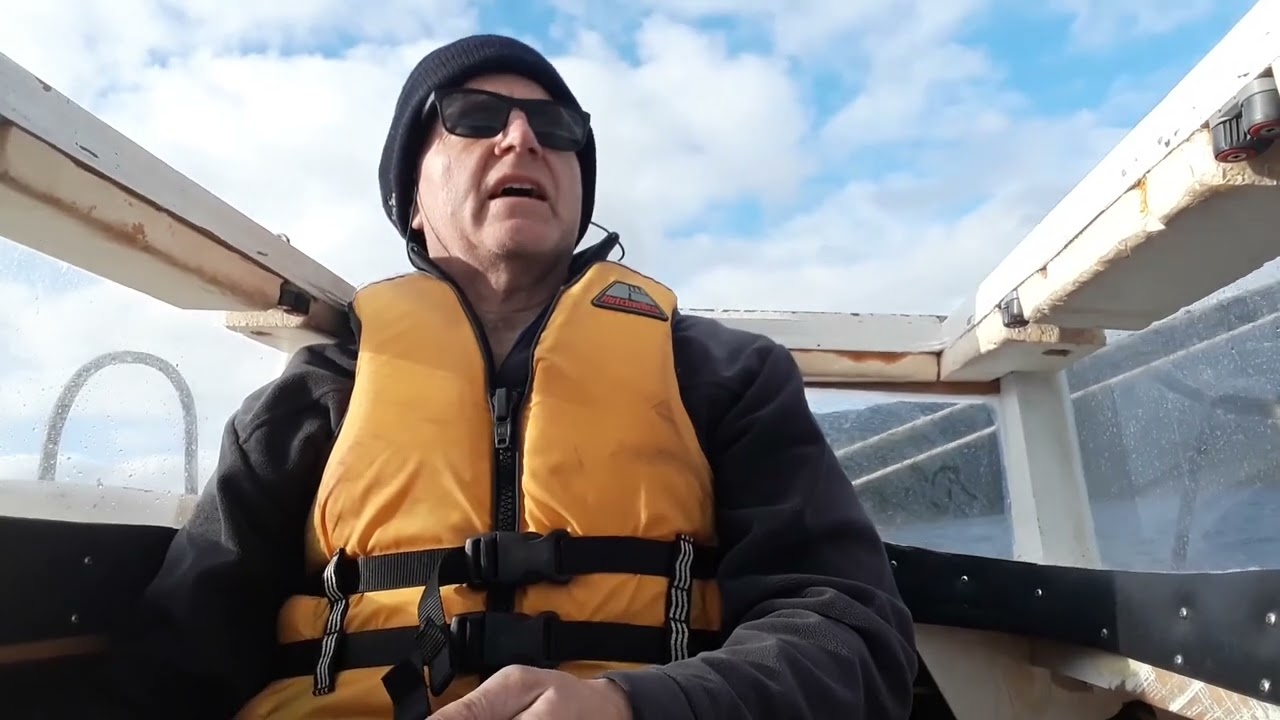 Paradox sails Queen Charlotte Sound in the last days of winter.