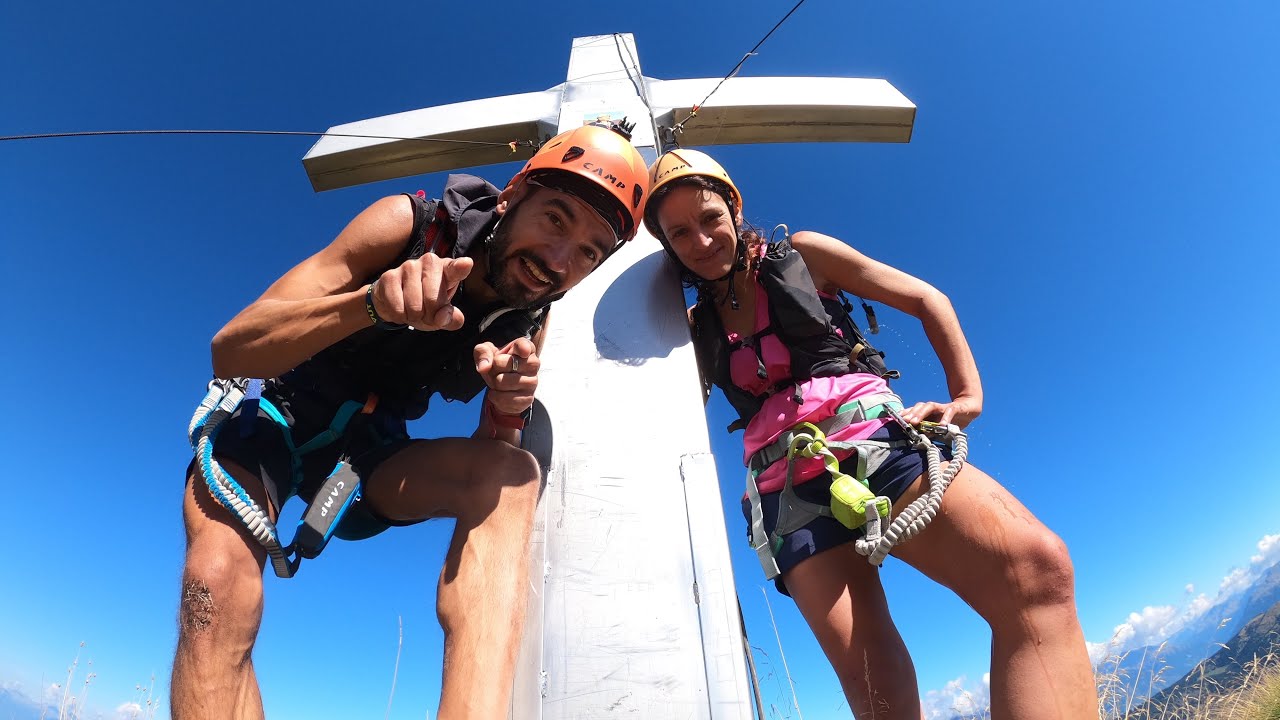 28/8/22 ferrata del cuore alla croce sul monte Palabione dall&rsquo;Aprica