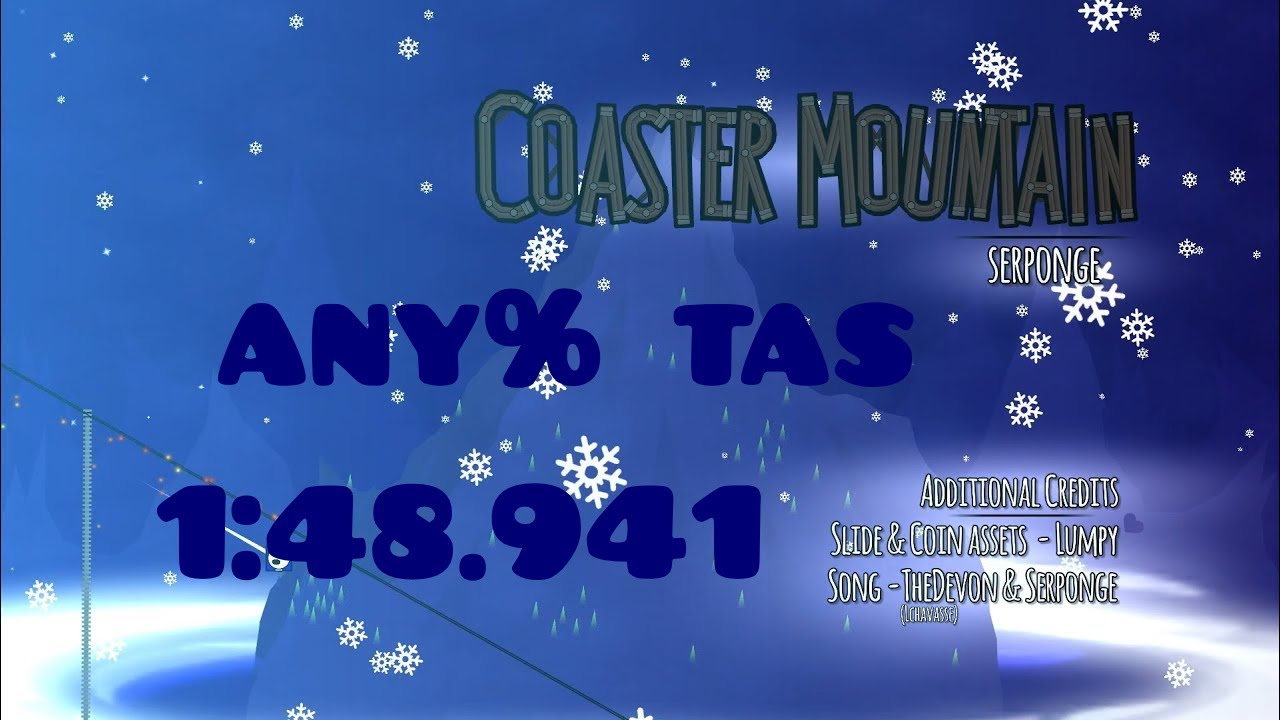 [IMPROVED TAS] Geometry Dash 2.2 | Coaster Mountain in 1:48.941