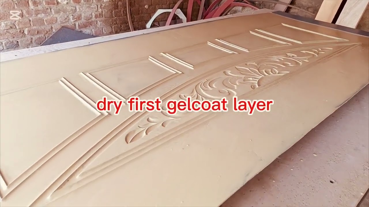 How to Make Fiberglass Door Panel & Chemical Details with Mixing / #FiberglassDoor
