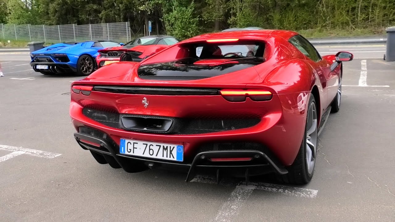 NEW Ferrari 296 GTB at the Nurburgring! | HARD Acceleration, Start up, Idling Sound & Walkaround!