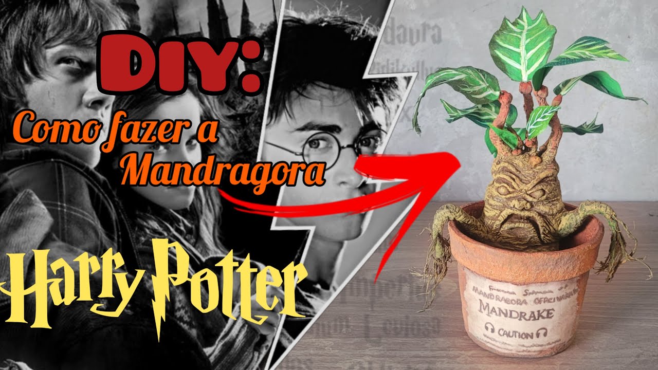 #Diy Harry Potter - Como fazer a Mandragora com papel mache
