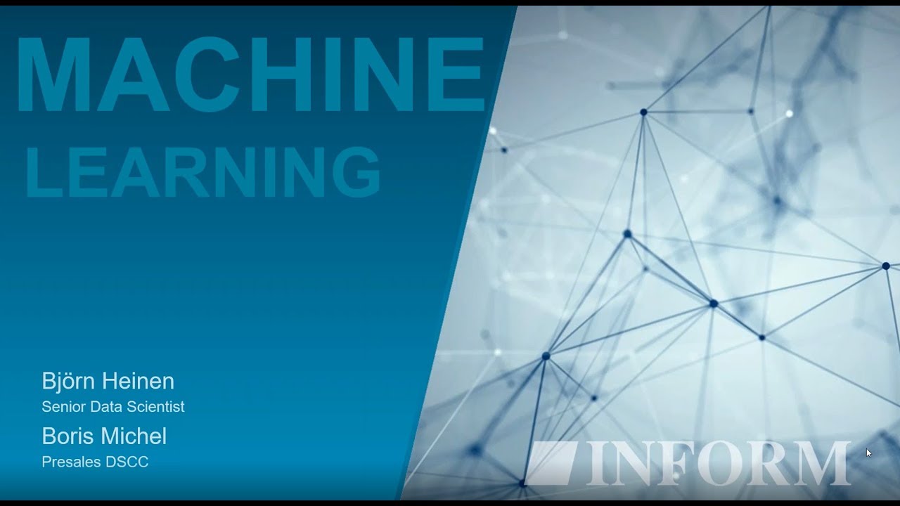 Data Science by INFORM Teil 1: Machine Learning Grundlagen und Anwendungsfälle