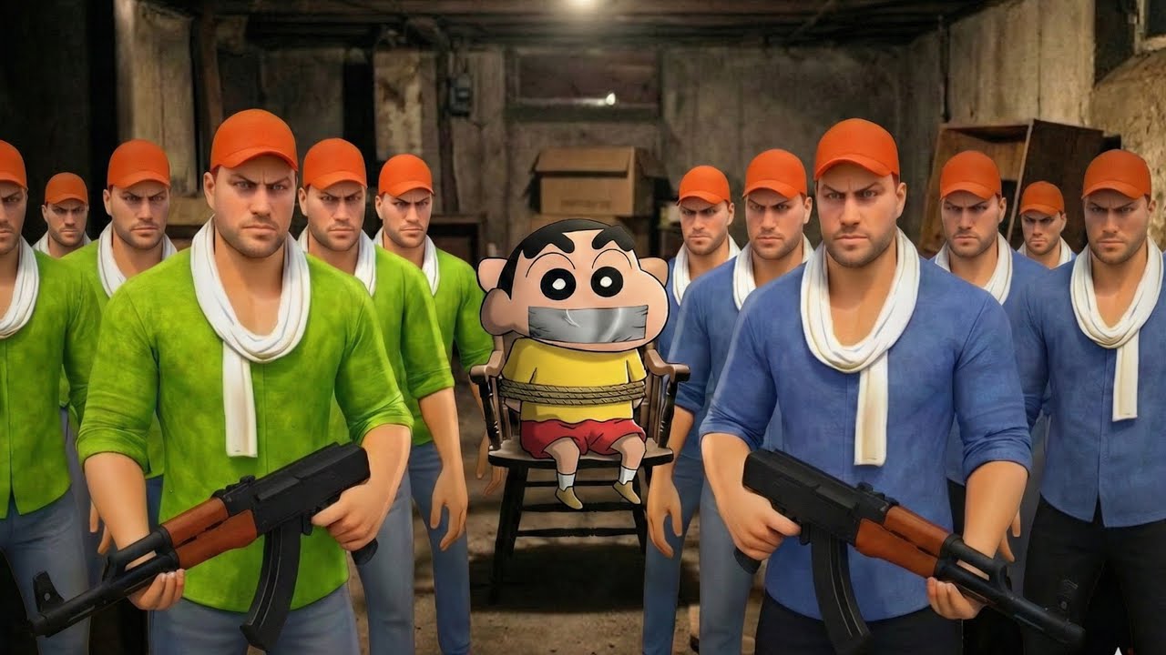 Blue Jack Gang Kidnapped Shinchan 😱🔵 | Franklin Rescue Mission | GTA 5 Hindi Story