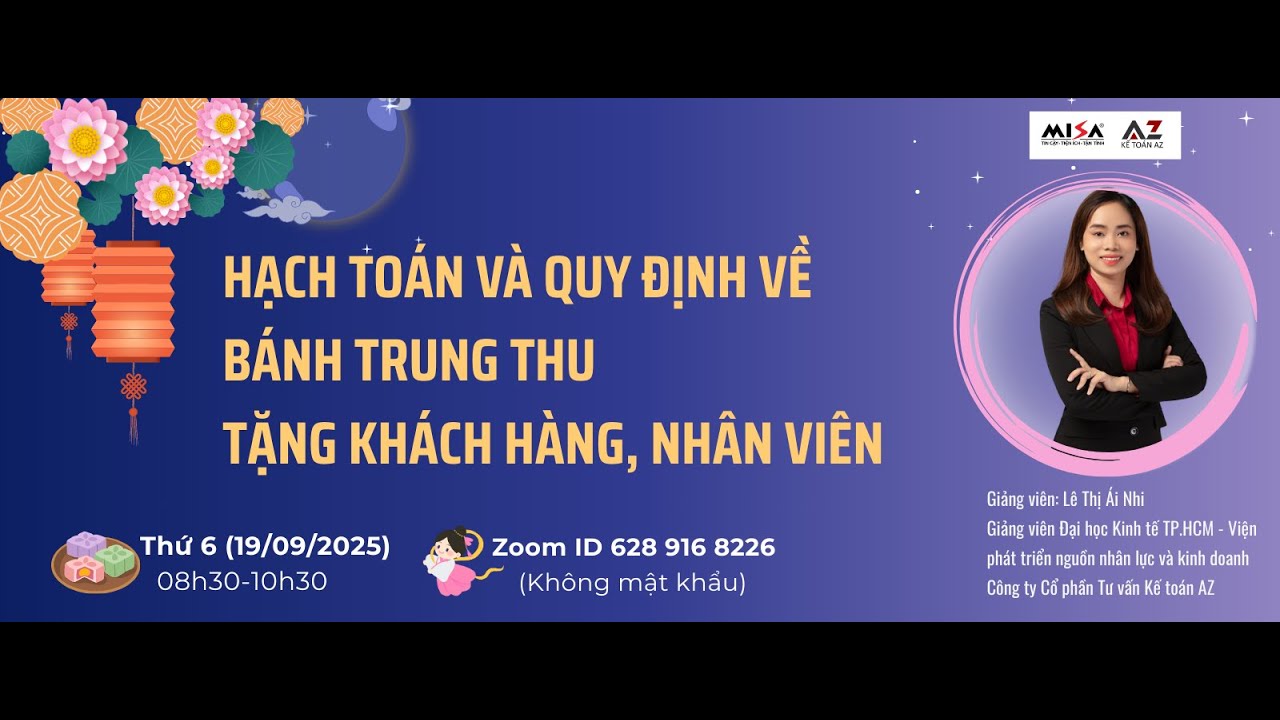Hướng dẫn hạch toán và quy định về xuất bánh Trung Thu biếu tặng khách hàng, nhân viên
