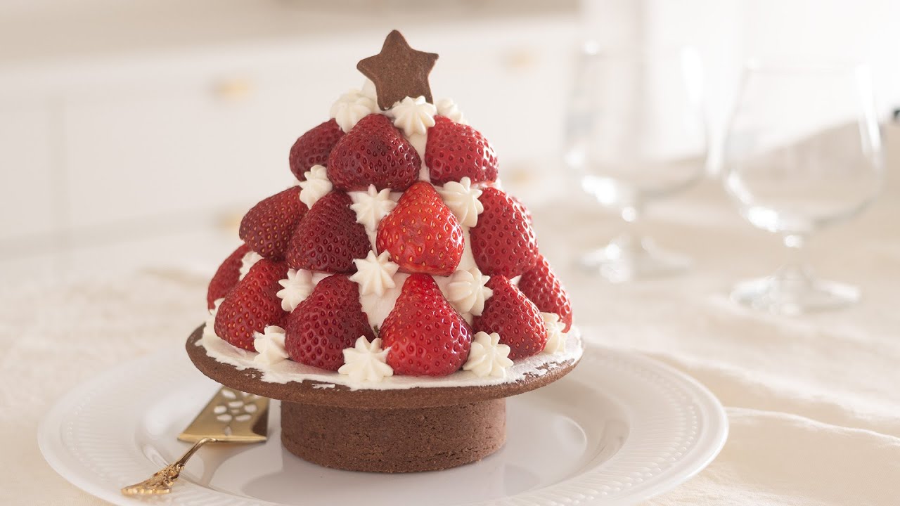 クリスマスツリーケーキの作り方 Christmas Tree Cake｜HidaMari Cooking