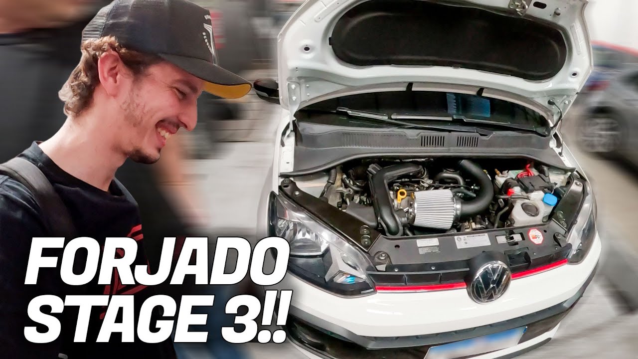 O TERROR DOS HONDEIROS! VW UP TSI STAGE 3 FORJADO!