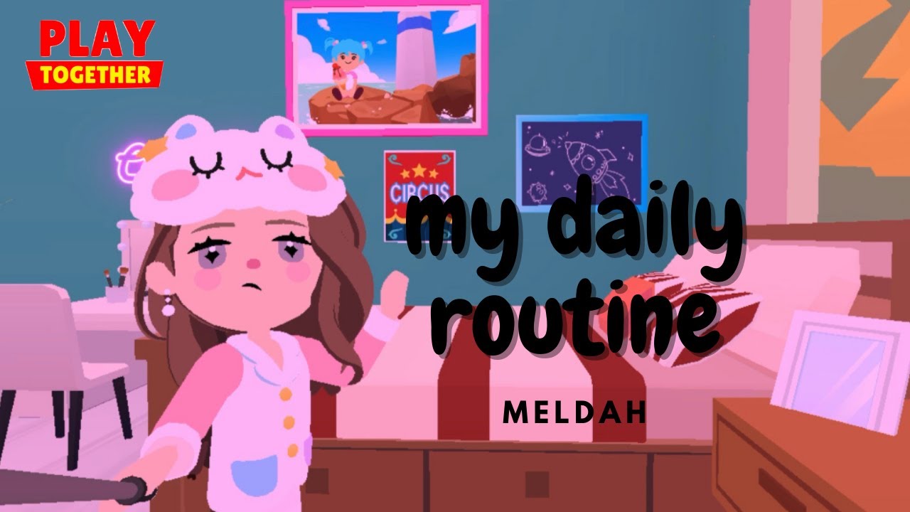 my daily routine aesthetic video❤️at playtogether