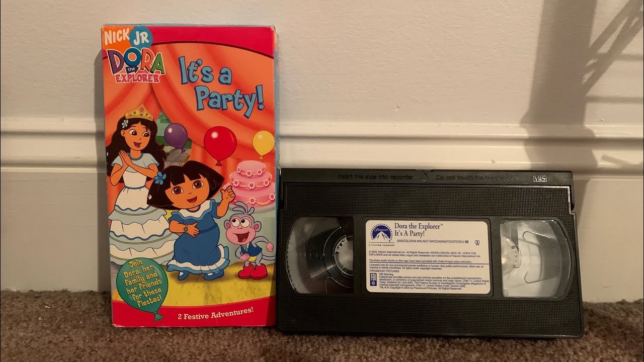 Opening to Dora the Explorer: It’s a Party 2005 VHS
