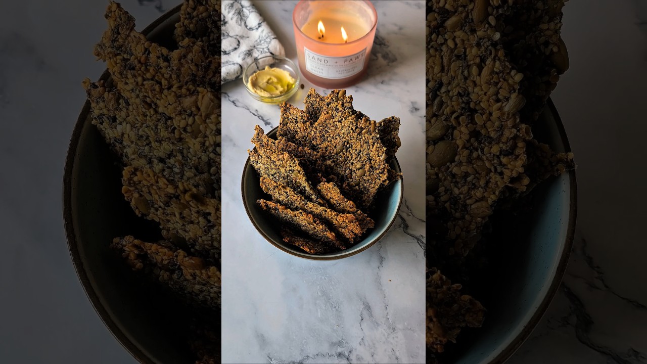 Homemade Seed Crackers with Hemp & Olive Oil