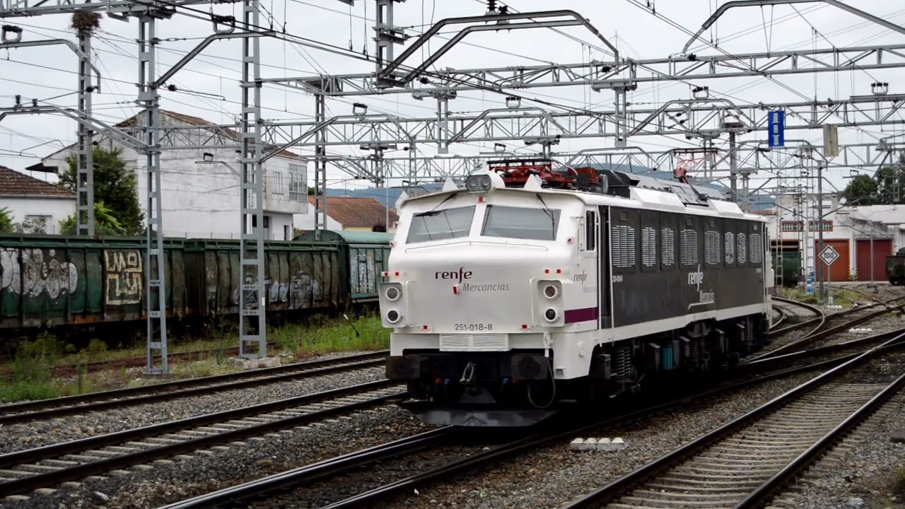Renfe 251.018 Especial madera Monforte de Lemos - León Clasificación.