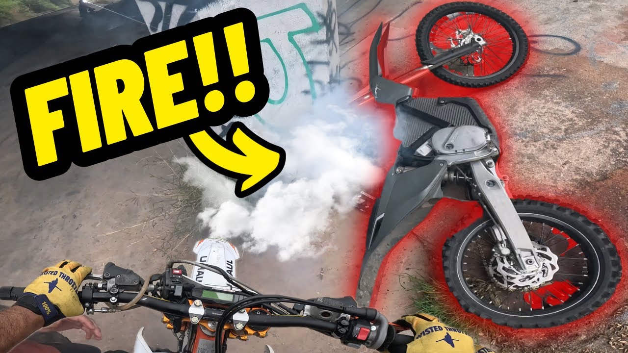 STARK VARGE CATCHES FIRE ON SUPERMOTO SUNDAY!!