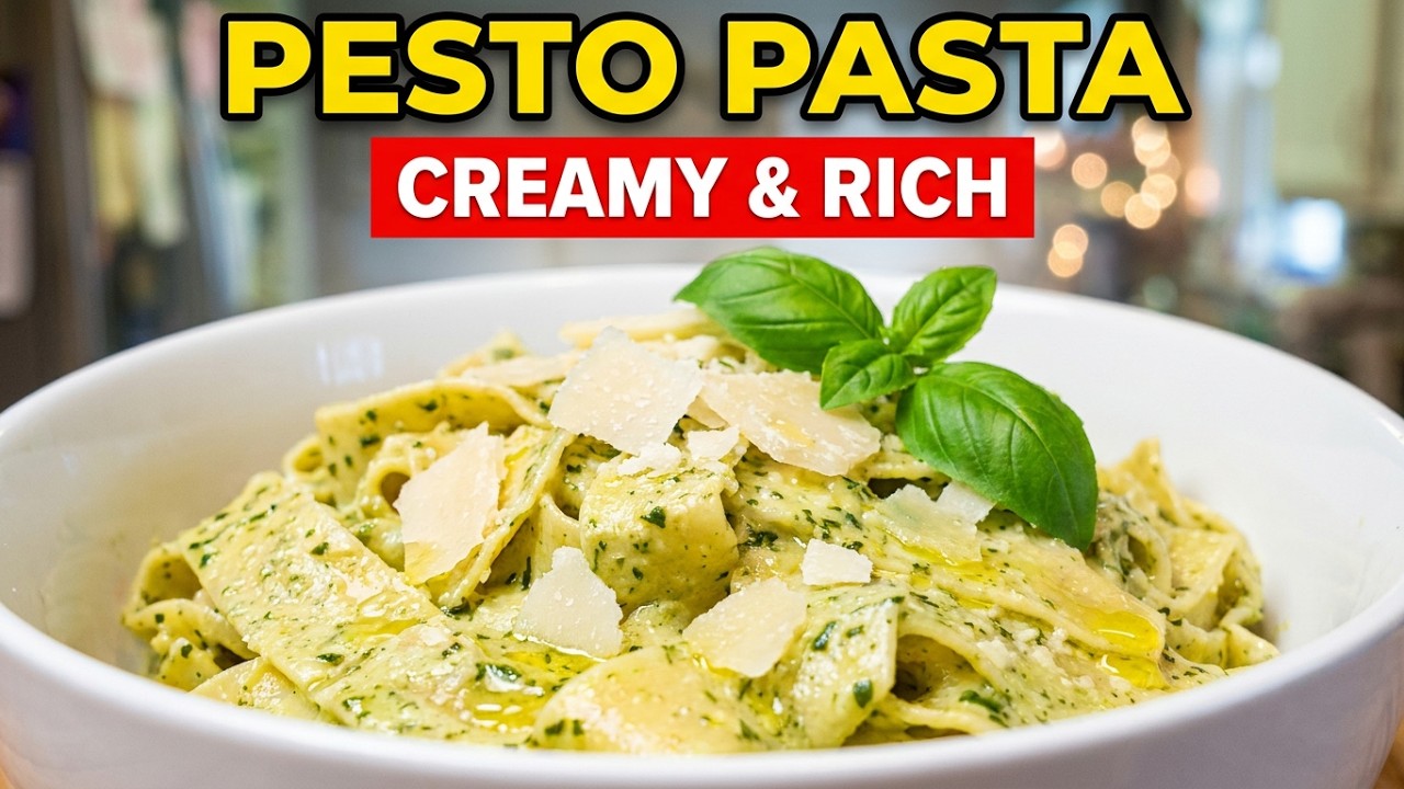 Pesto Pasta Perfection! | Creamy Pesto Pasta Recipe