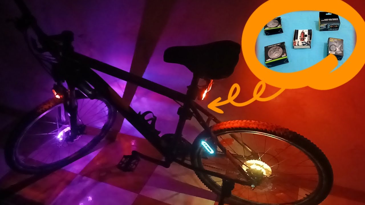 أفضل إكسسوارات الدراجات الهوائية : إشارات يمين وشمال LED ليزر شحن وايرلس مذهلة للعجلة