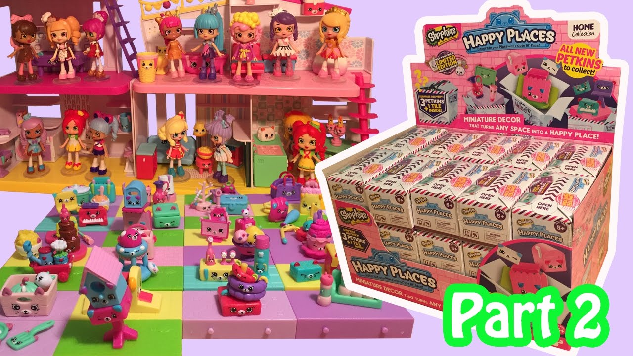 Happy Places Season 2 FULL CASE BOX Of Surprise Petkins Part 2 Opening 15 Blind Bag Surprises
