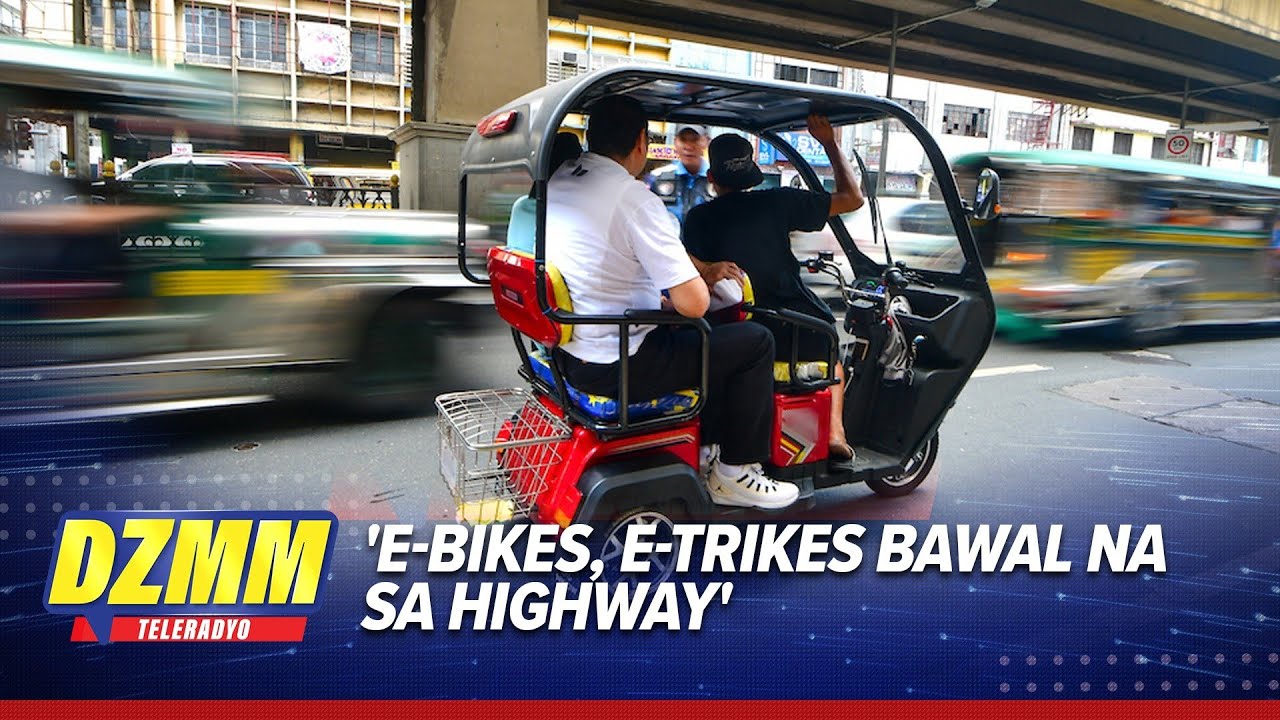E-bikes, e-trikes bawal na sa major roads simula Dec 1 - LTO | DZMM Teleradyo