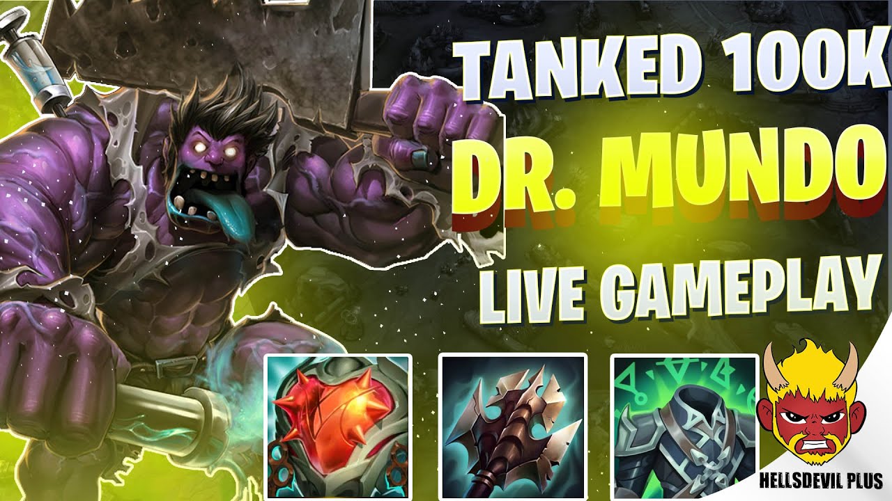 I TANKED ALMOST 100K DAMAGE WITH MUNDO! - Wild Rift HellsDevil Plus Gameplay