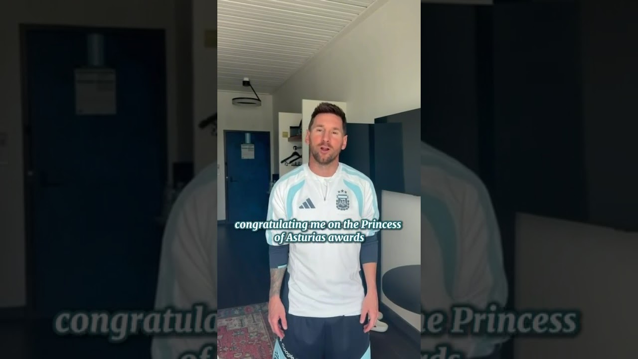 Месси принимает премию Принцессы Астурийской в области спорта за 2026 год 🐐