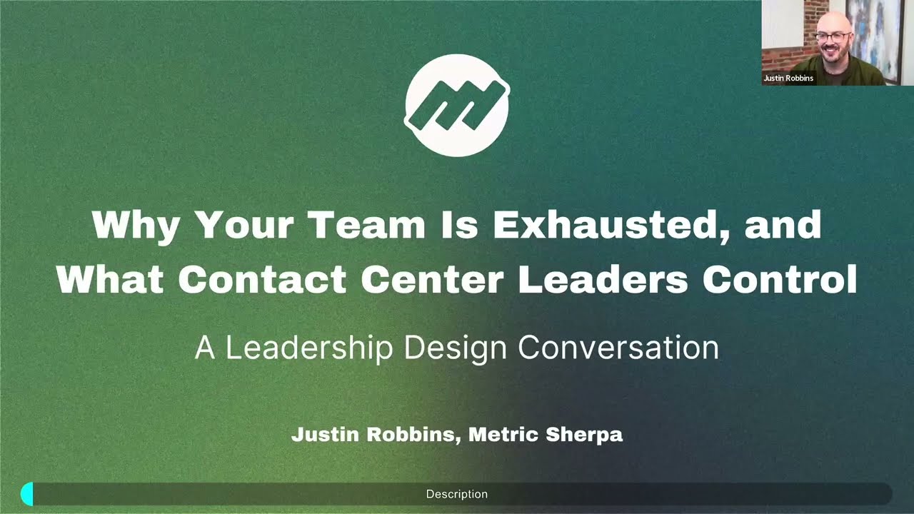 Why Your Team Is Exhausted, and What Contact Center Leaders Control