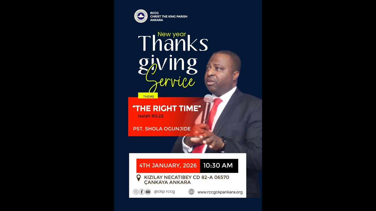 THANKSGIVING SERVICE (4TH JANUARY 2025)
