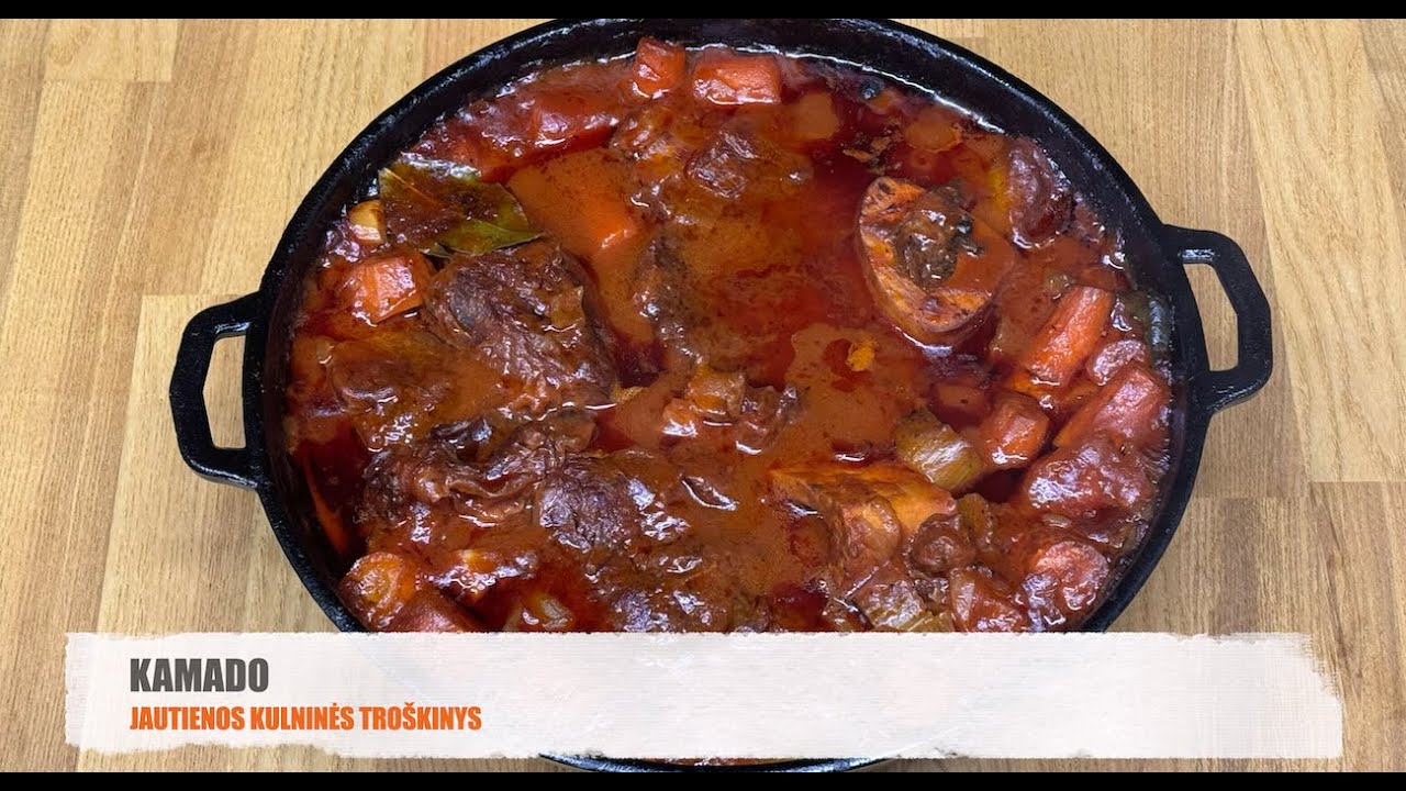 Kamado receptas: jautienos kulninės troškinys