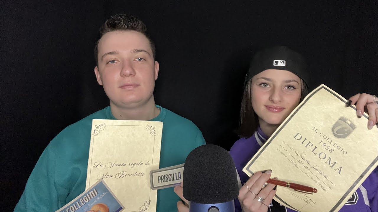 GLI OGGETTI DEL COLLEGIO 7 con PRISCILLA!📚🎓 - ASMR ITA