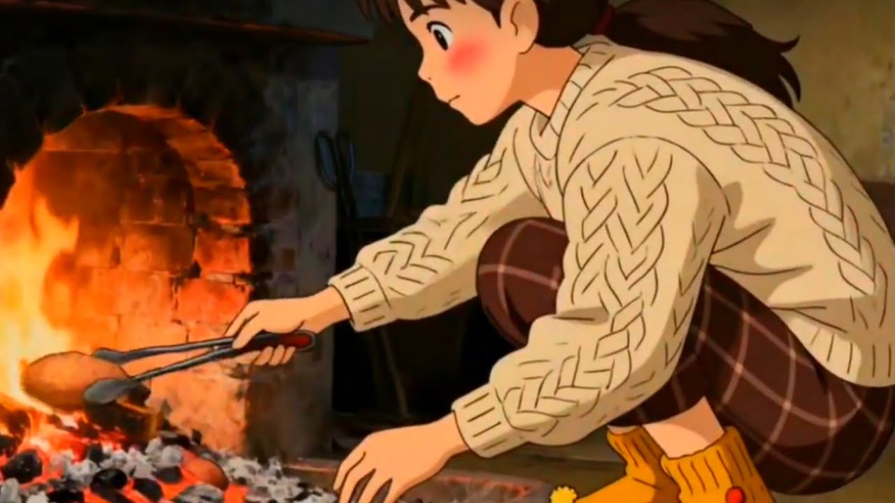 “Winter Village Cooking | Making Warm Meals & Sweet Potato Dessert | Cozy Countryside Life”