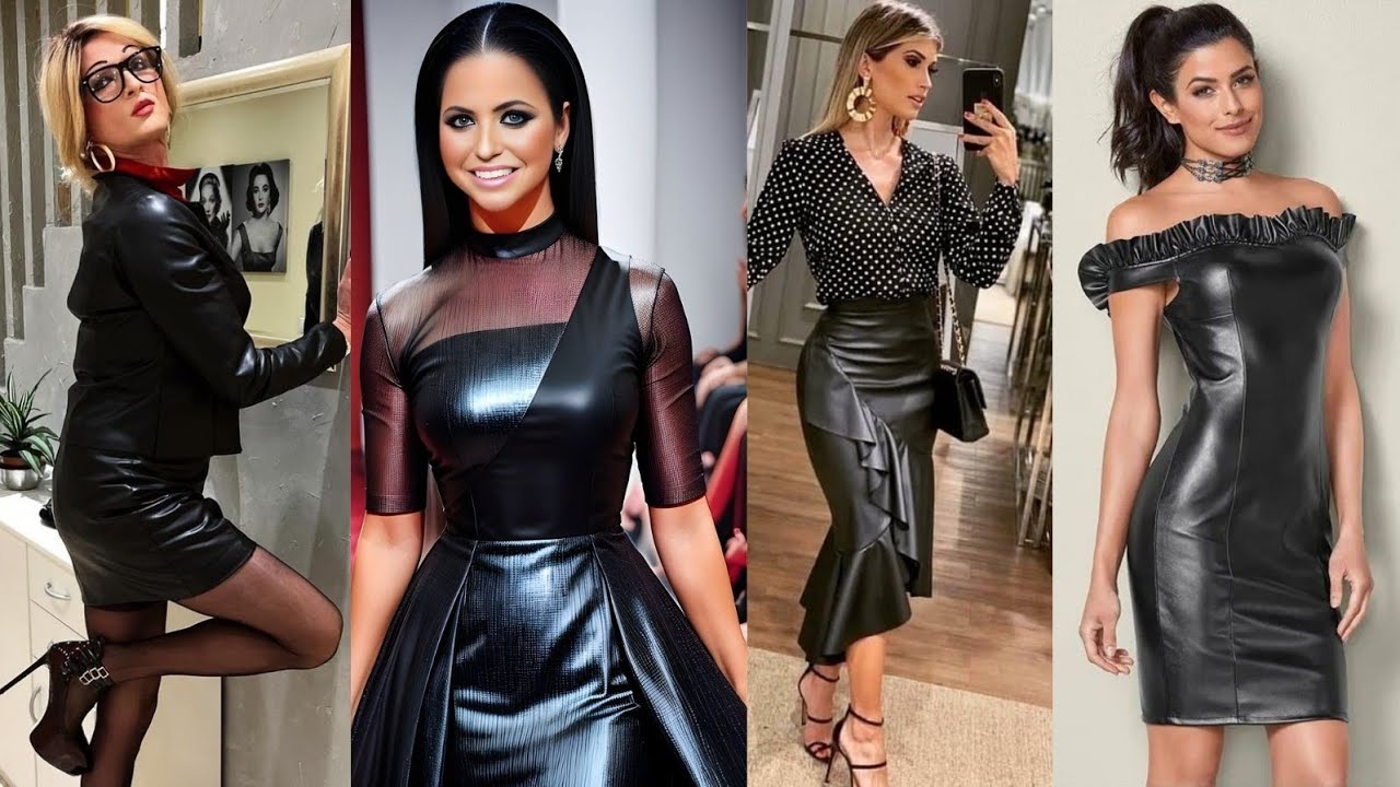 latex girls out standing fashion latex leather outfits latex dress fashion latex leather outfits 🤩🤩