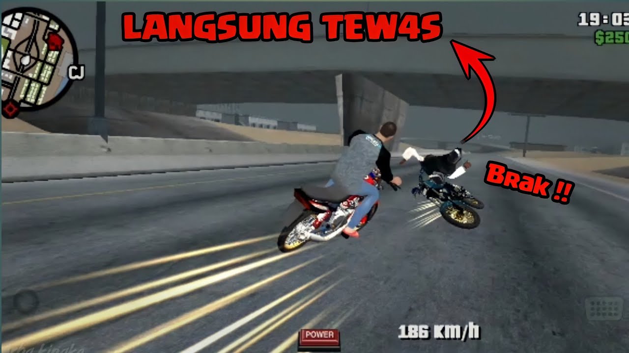 KUMPULAN BALAP LIAR JATUH LANGSUNG TEW4S GTA SA !!