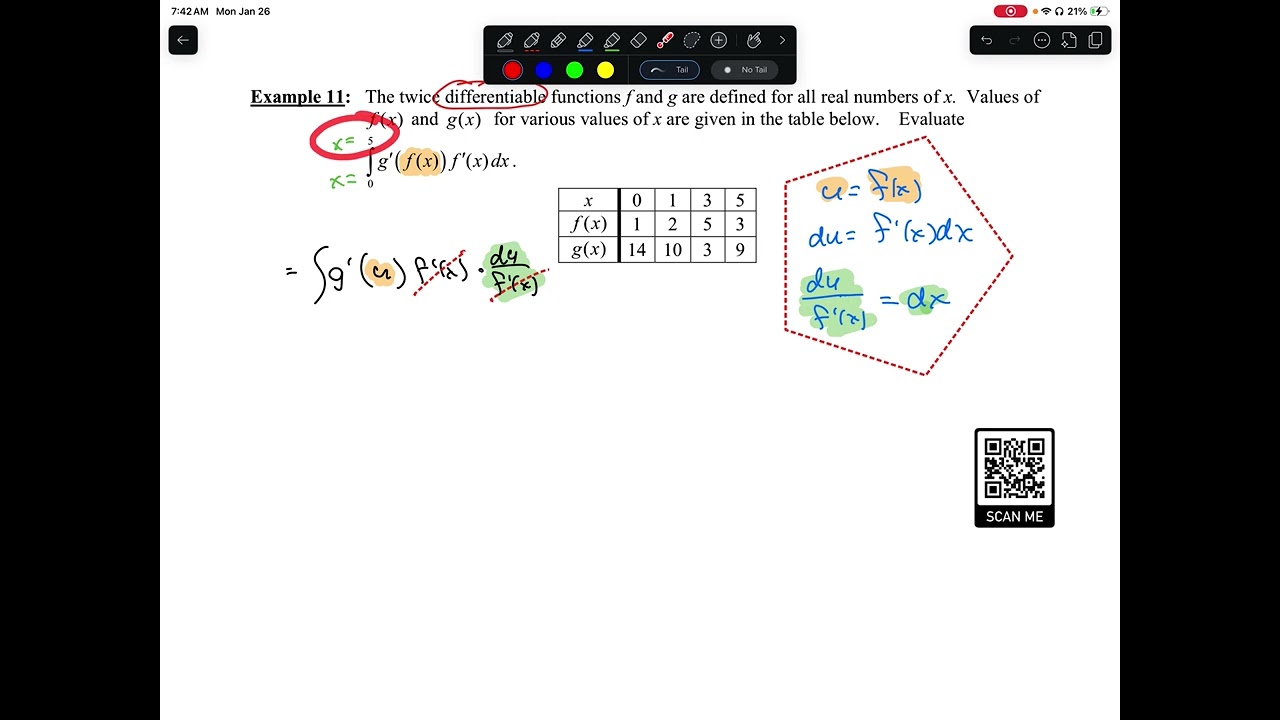 Заметки по курсу AP Calculus AB, раздел 6.9, пример 11
