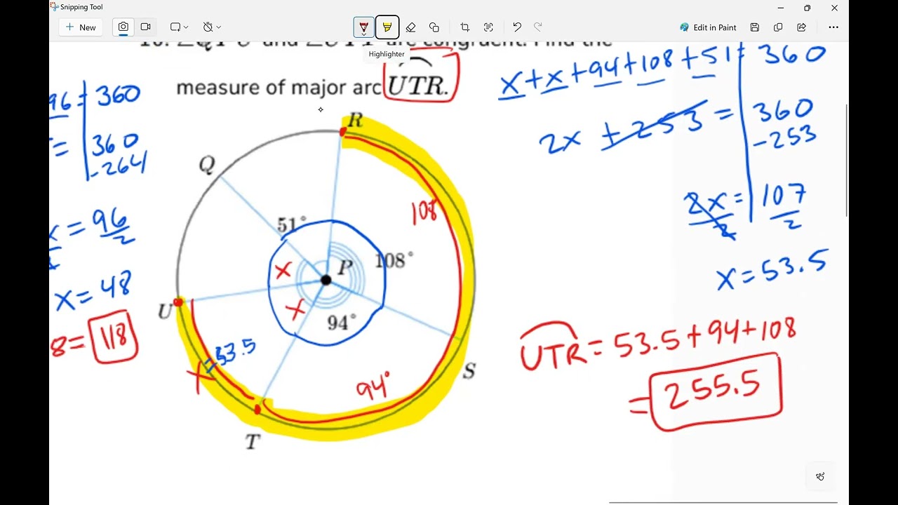 Leonzo angles and arcs with circles