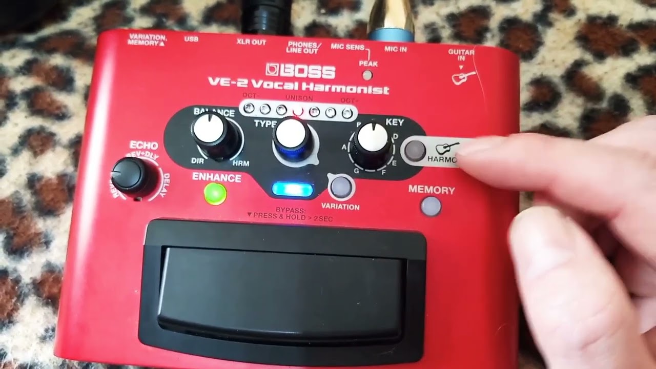 BOSS VE2 Vocal Harmonist любительский обзор и тест вокального процессора в режимах гармонизации