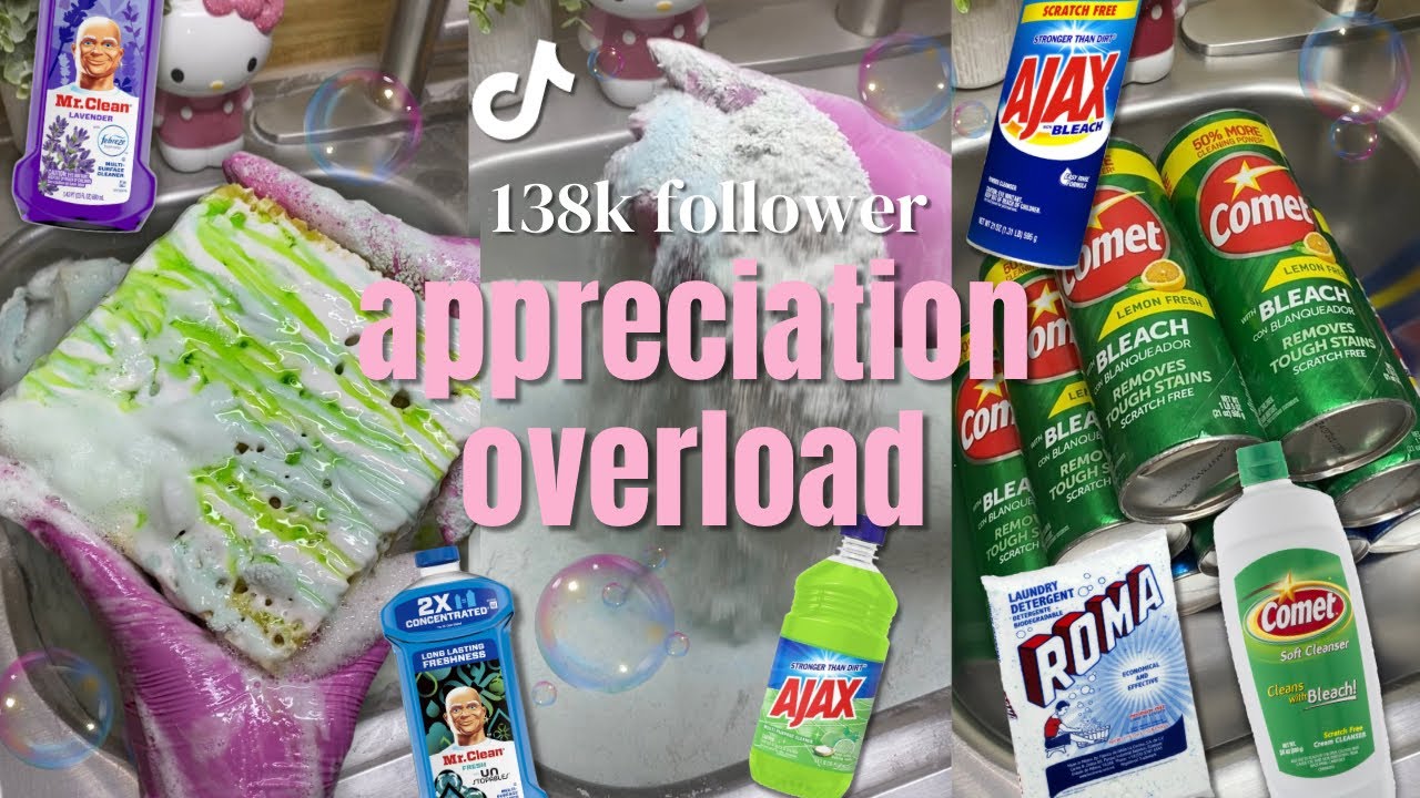138k Celebration HUGE Overload Sponge ASMR 🥳🩷🫧✨