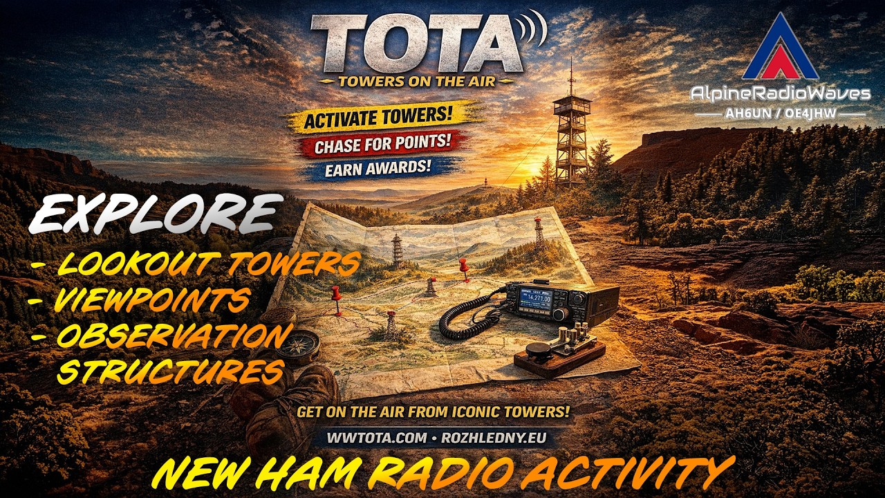 TOTA — Towers On The Air — новая программа для радиолюбителей 🔥