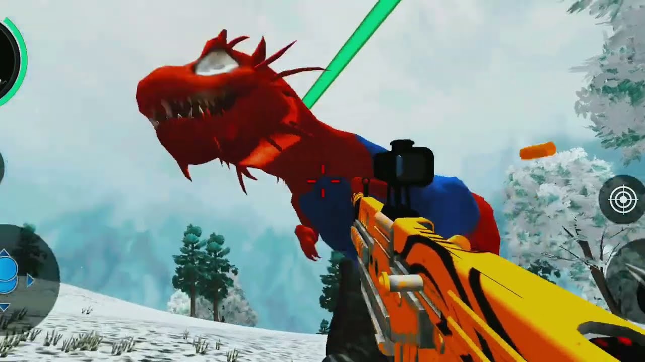 One BulletTwo Dinosaurs Epic Dino HuntDouble Kill withOne Bullet! 🦖Insane ShotOne Bullet TwoDinosaur
