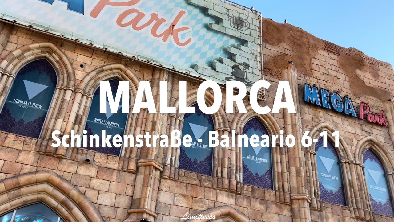 MALLORCA🌴🇪🇸 | Playa de Palma | November 2023 [4K] Walk |Schinkenstraße | Balneario 6-11 #mallorca