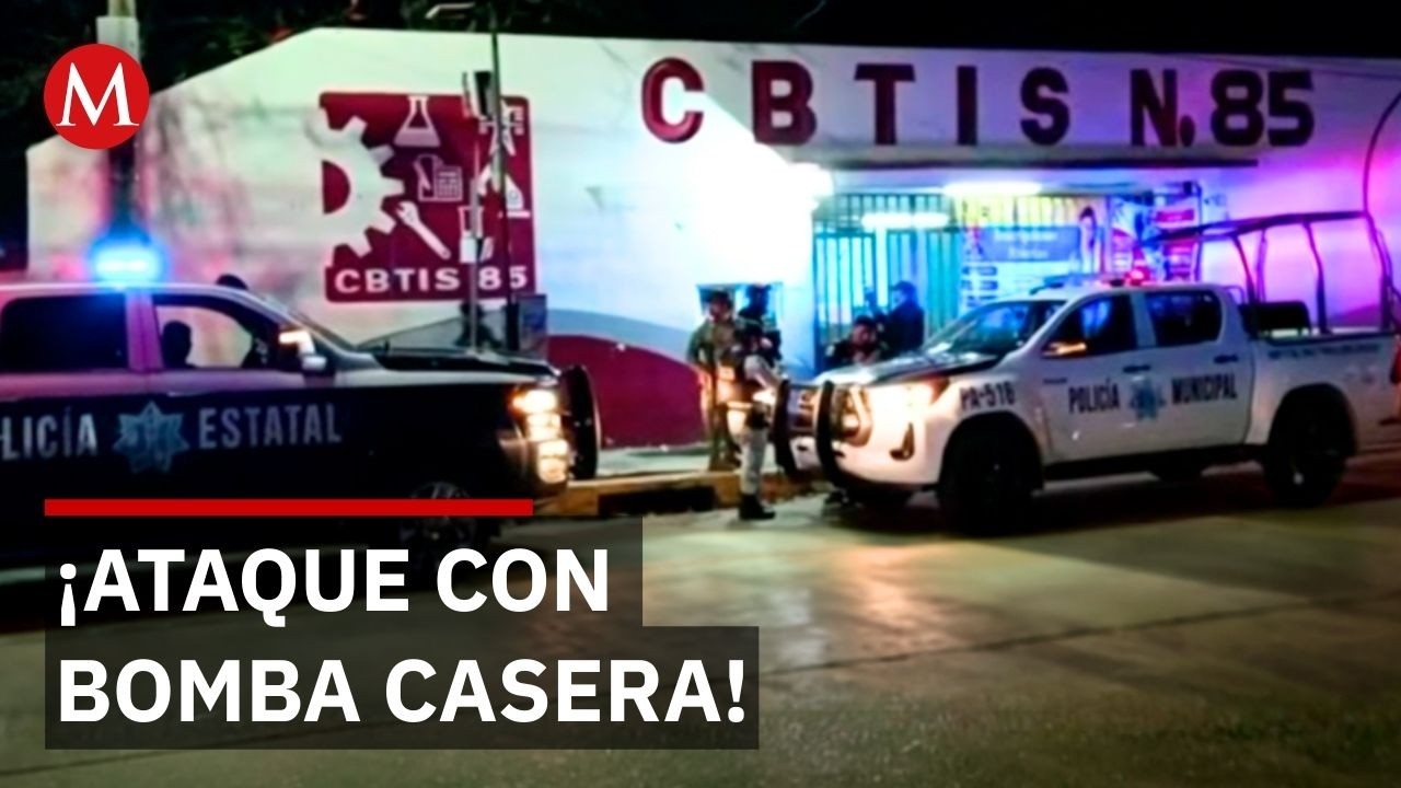 Ataque en Coatzacoalcos: Lanzan explosivos contra el CBTIS 85