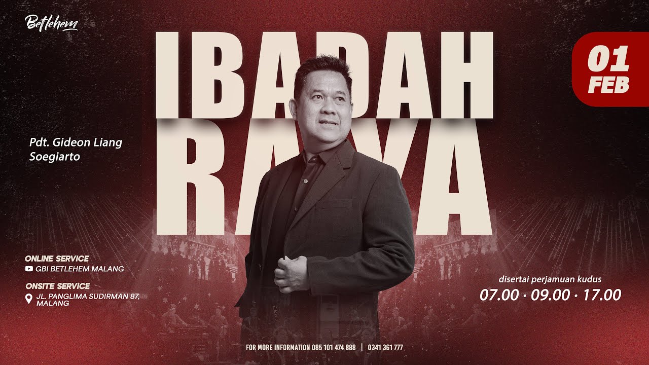 Gideon Liang Soegiarto - BERTUMBUH DI TEMPAT YANG TIDAK KITA PILIH - 01-02-2026 - 09.00