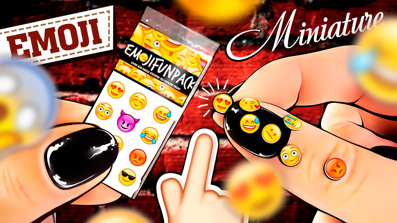 REAL Miniature EMOJI Stickers Tutorial! | DollHouse DIY ♥
