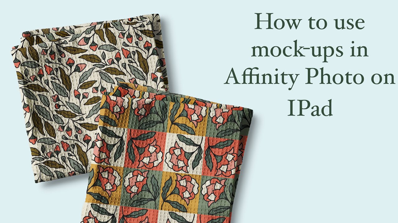 How to use mock-ups in Affinity Photo on iPad