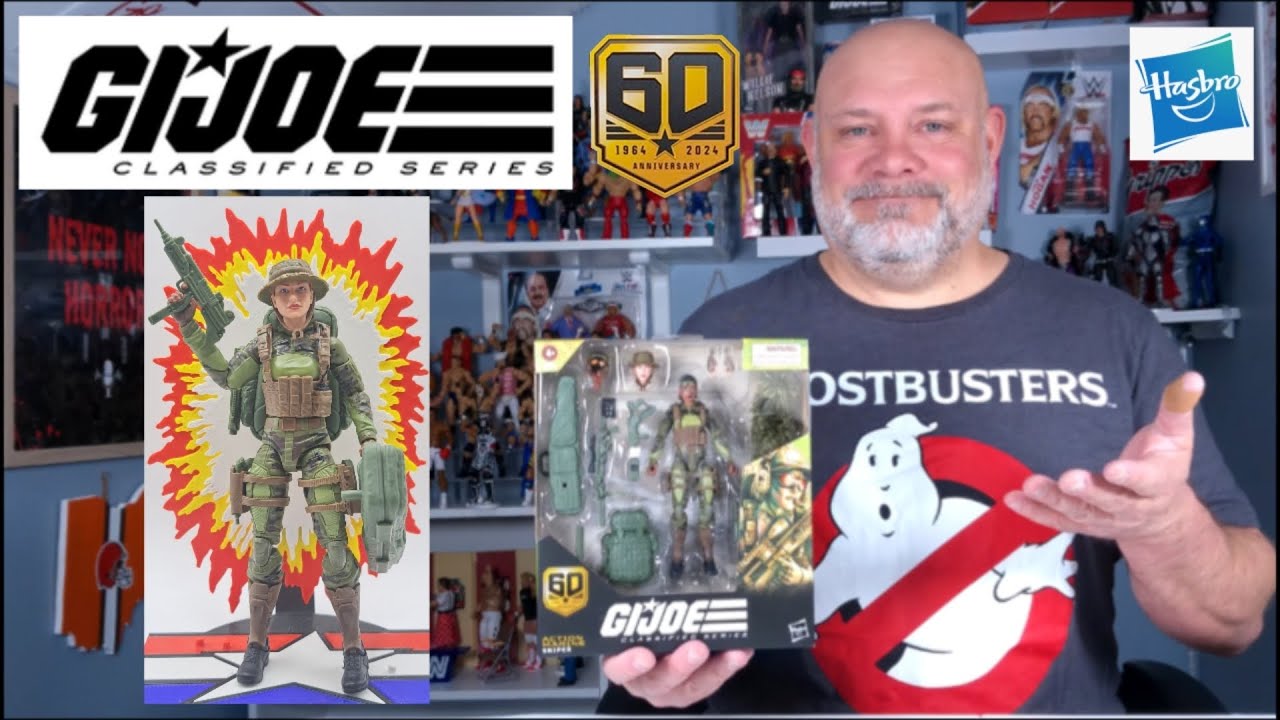 Action Marine Sniper GI Joe Classified series 60th Anniversary action figure. 