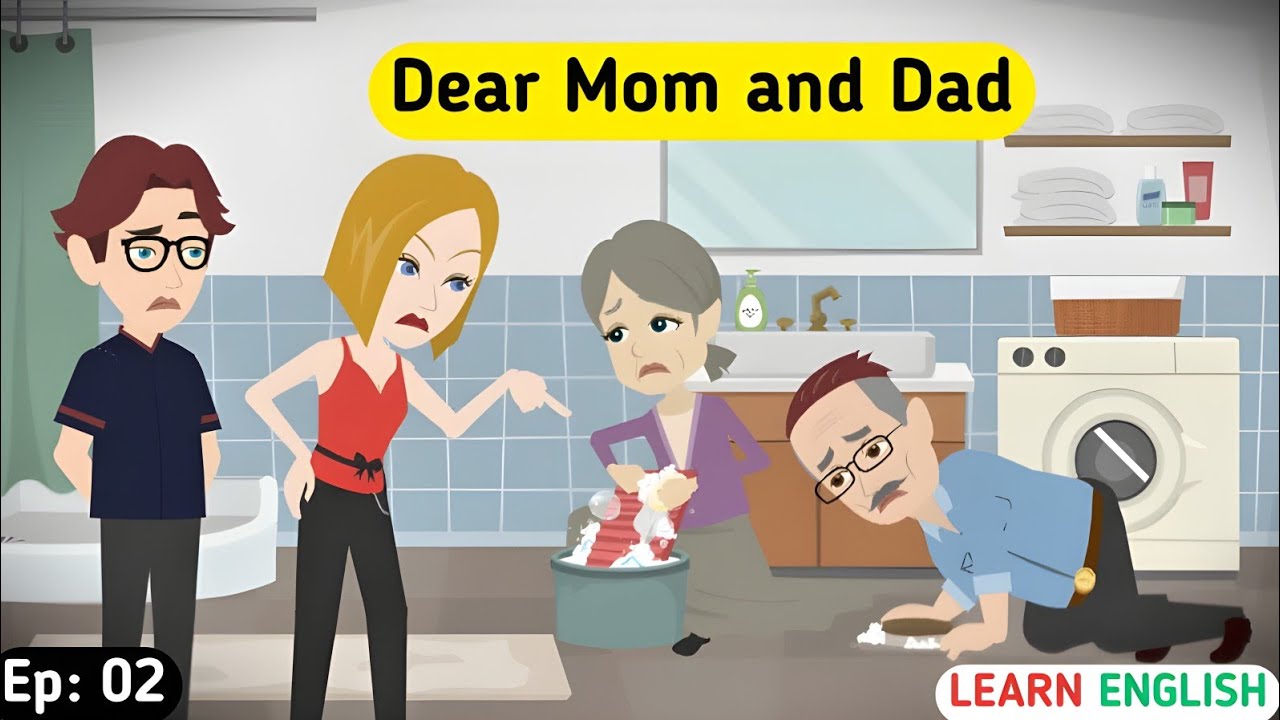 Dear Mom And Dad Part 02 | English story with subtitles | Learn English | Animated story | English