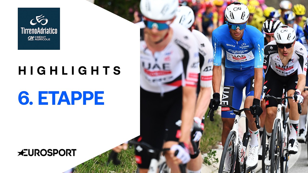 Duell um Gesamtsieg in steilem Finale | Highlights deutsch | Tirreno-Adriatico | 6. Etappe | Rad