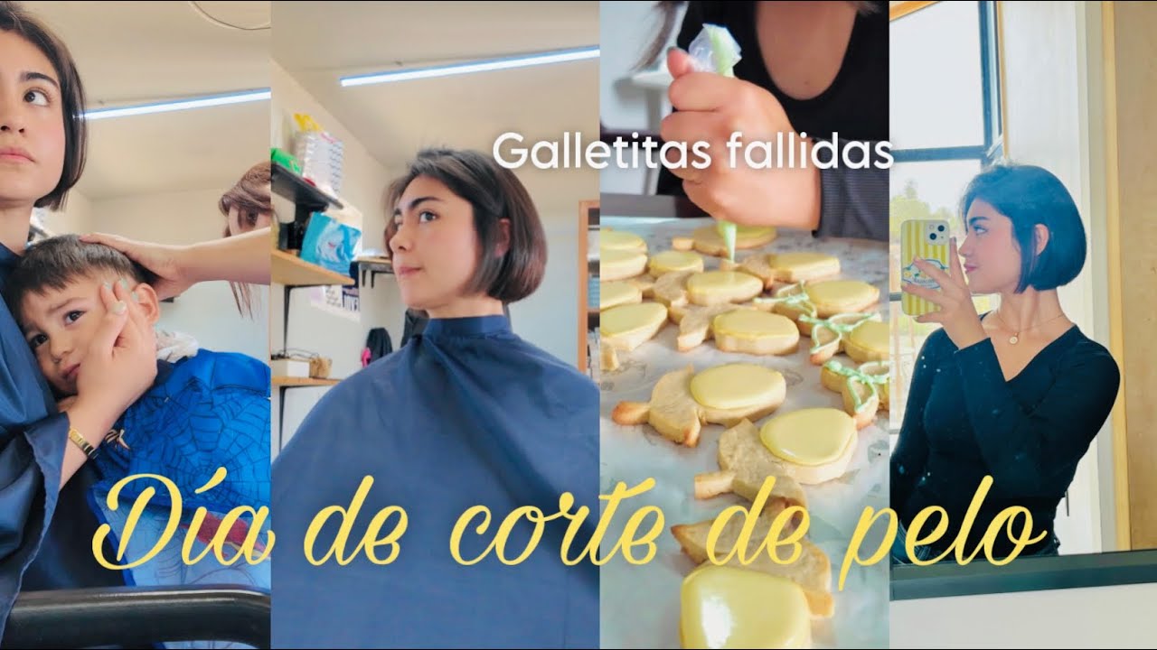 Un día con mi bebé🩵 corte de pelo + galletitas por primera vez 🍪