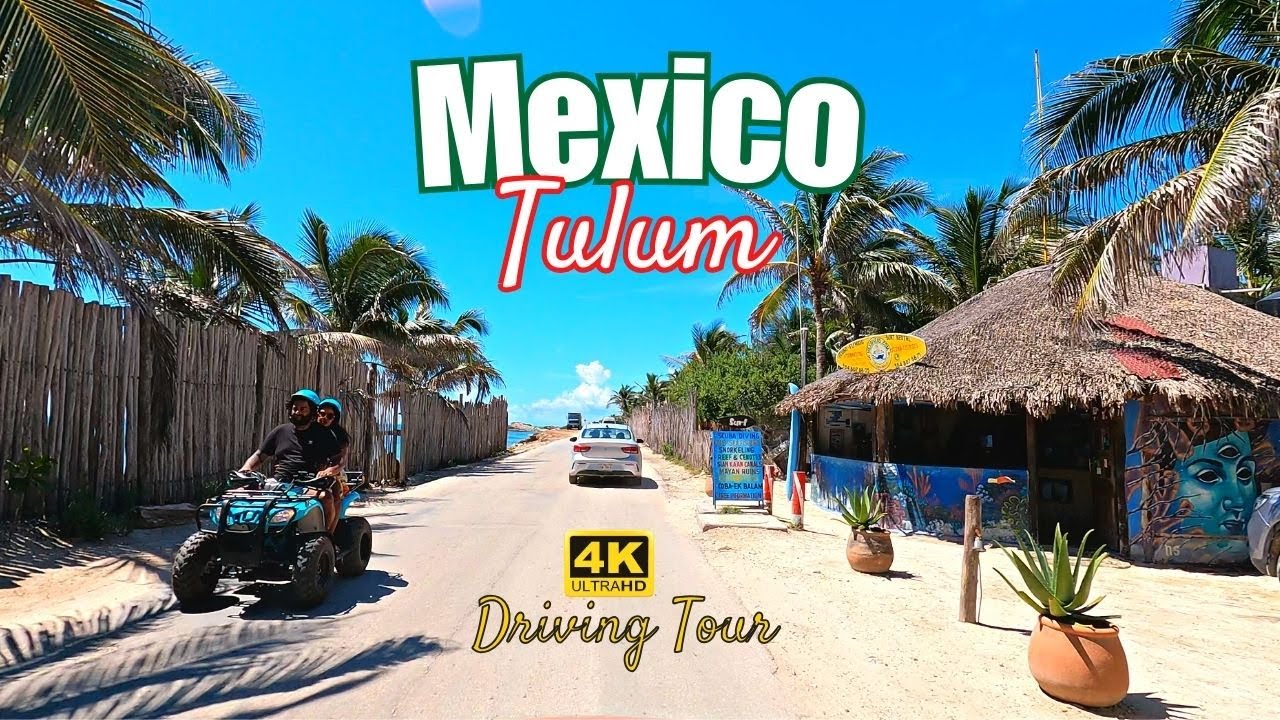 Driving Tulum, Mexico 🇲🇽 4k [ UHD 60 fps]