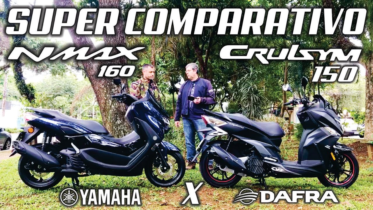 SUPER COMPARATIVO DAFRA CRUISYM VS YAMAHA NMAX 160